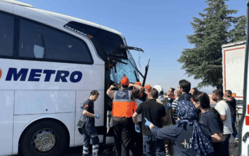 otobüs kazası